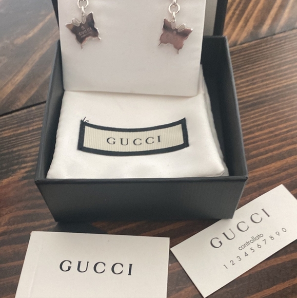 GUCCI BUTTERFLY EARRINGS - Picture 2 of 6
